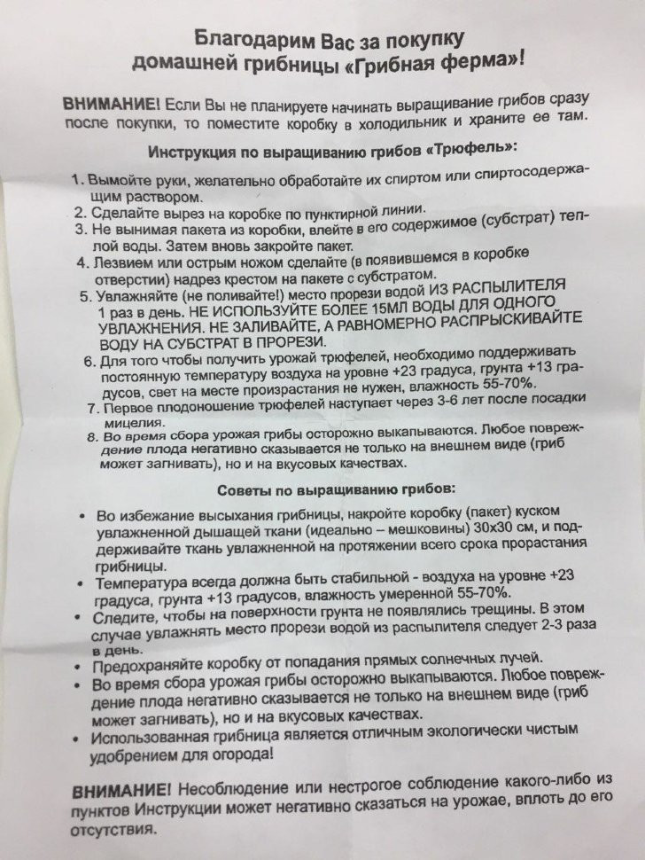 Домашняя грибница в Москве в Москве